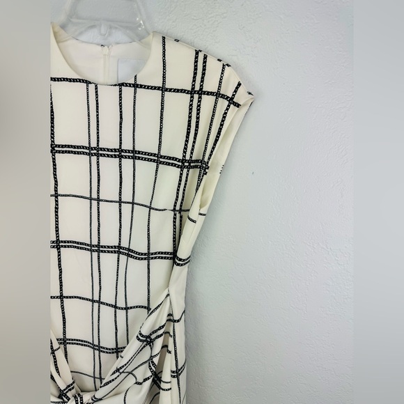 C/MEO Stay Ready Dress in Ivory Rope Tie Front Mini Sleeveless Dress Size Small - Picture 4 of 8